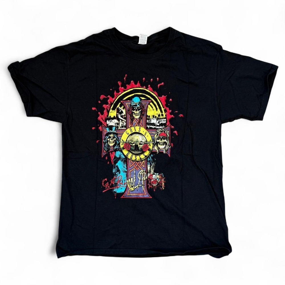 Guns N' Roses x The Black Keys 2023 Double Sided Graphic Tee Adult Size Large